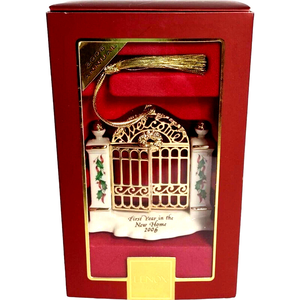 Lenox First Year In New Home Christmas Ornament Hand Crafted Decor Cake Topper